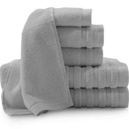 COMFORTCORRECT Sobel Westex Pure Elegance 100-Percent Turkish Cotton 6-Piece Luxury Towel Set - Sterling CO2536406
